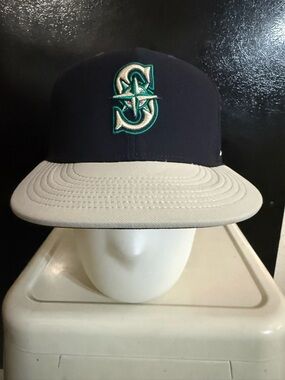 Nike True MLB Seattle Mariners Dri Fit Snapback Hat 34205X-MA1 New Trident 2017